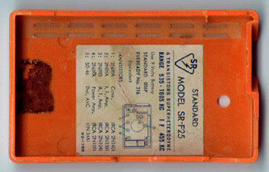 SR-F25 - product label